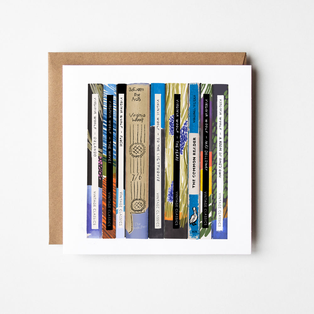 Virginia Woolf - blank greetings card