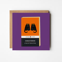 A Tale of Two Kitties - blank greetings card