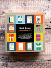 Book Quote card collection - Set of 12 blank cards