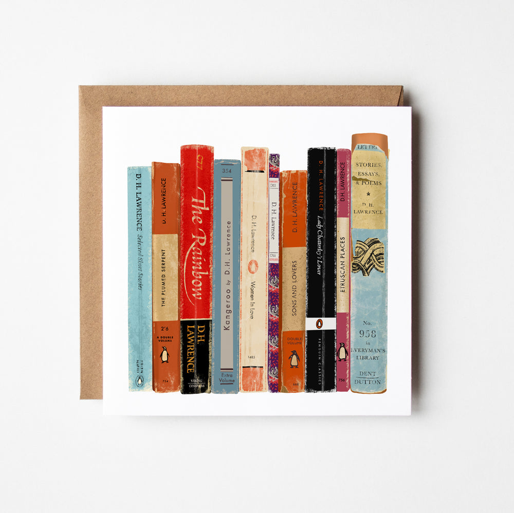 DH Lawrence - blank greetings card