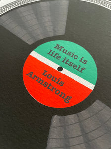 Music is life itself - limited-edition, giclee print