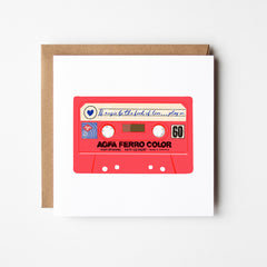 The Food of Love - blank greetings card