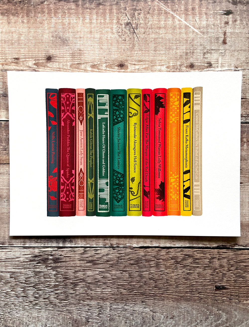 Little Clothbound Classics Autumn book collection - limited-edition, giclee print