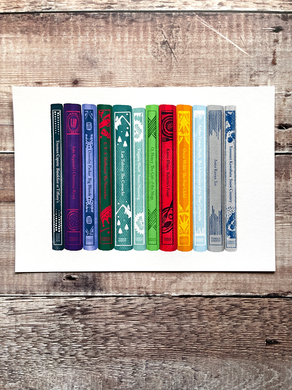 Little Clothbound Classics Winter book collection - limited-edition, giclee print