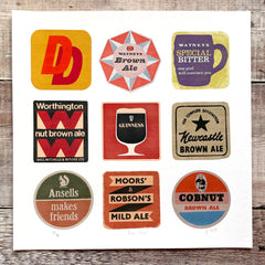 Beer Mats - limited-edition, giclee print