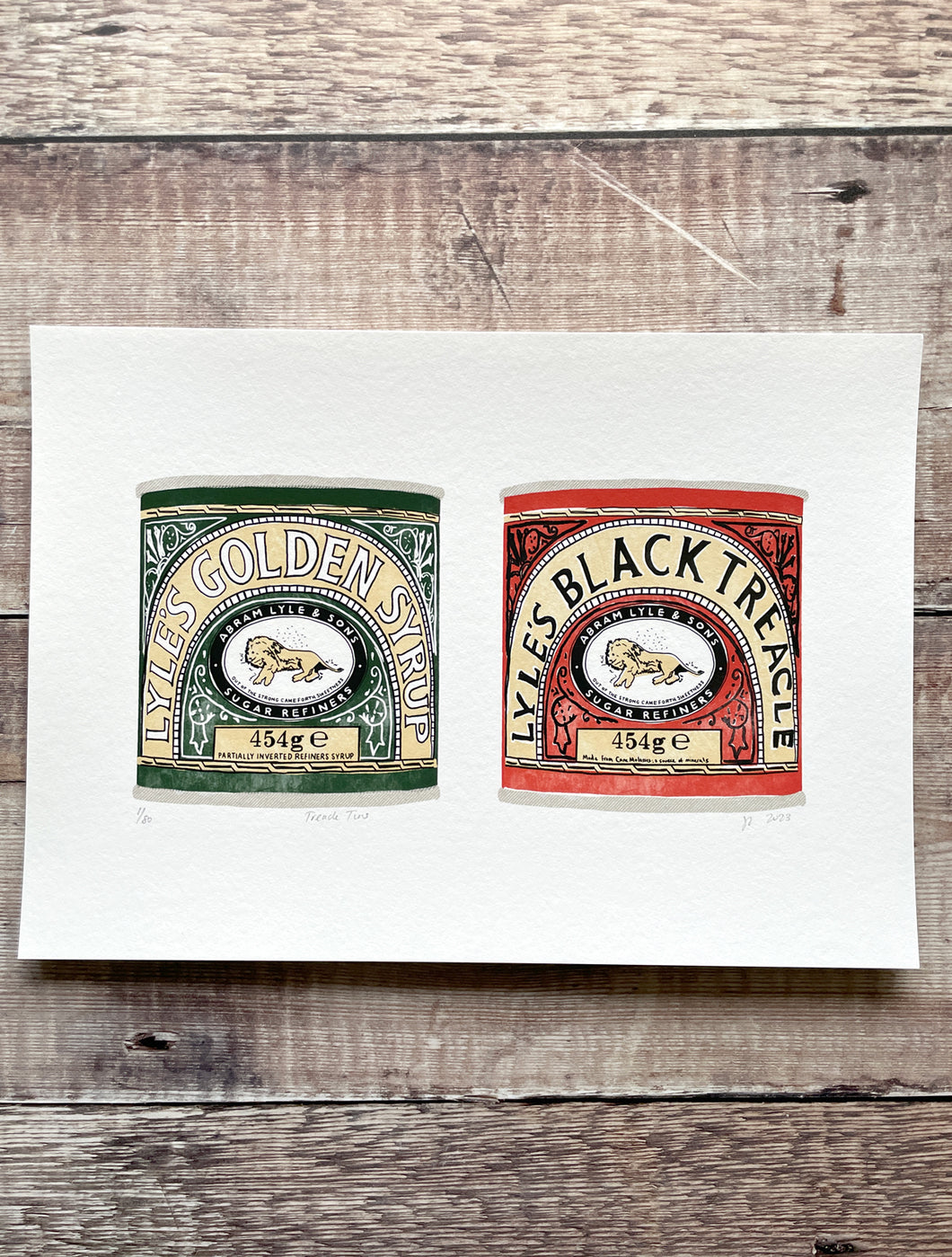 Treacle Tins, limited-edition, Giclee print