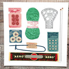 Knit One, Purl One - limited-edition, giclee print