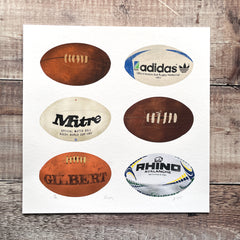 Rugby - limited-edition, giclee print