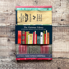 The Christmas Library - tea towel