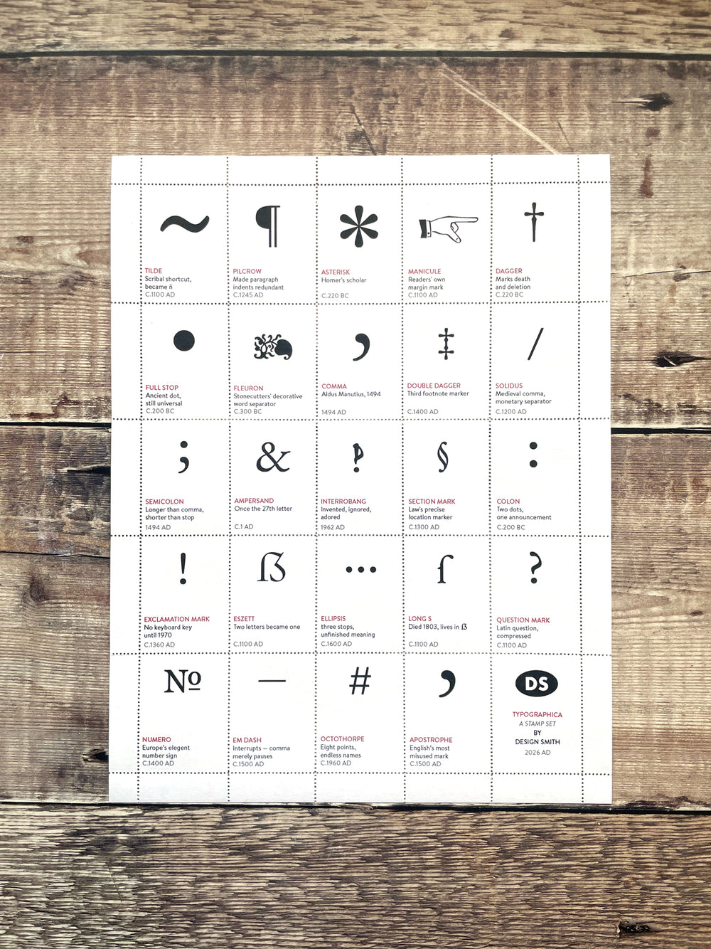 Typographica — Decorative Stamp Set