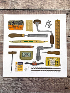 Woodworking - limited-edition, giclee print