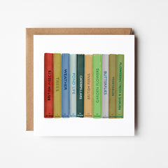 Observer Gardening - blank greetings card