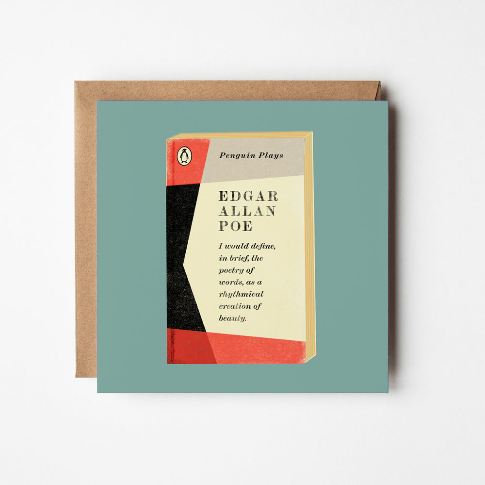 Poetry of Words - blank greetings card