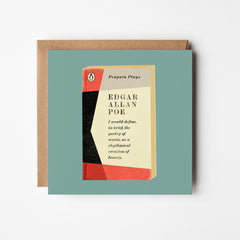 Poetry of Words - blank greetings card