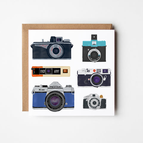 Point and Shoot - blank camera greetings card