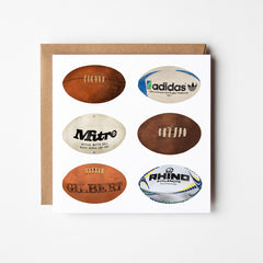 Rugby - blank greetings card