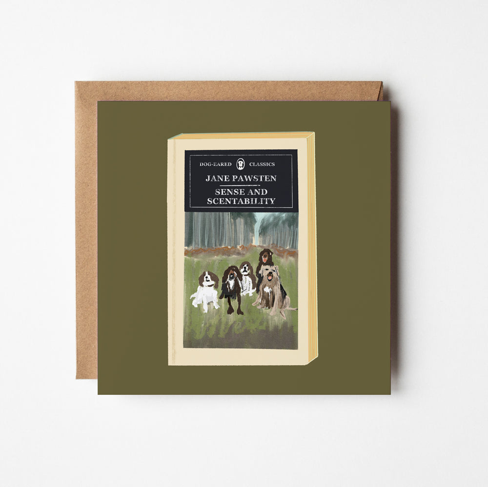 Sense and Scentability - blank greetings card