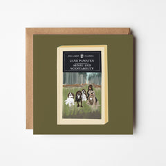 Sense and Scentability - blank greetings card