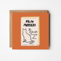 The Unbearable Smugness of Being - blank greetings card