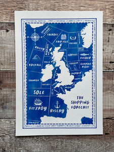 SHIPPING FORECAST IV, Limited-edition, giclee print