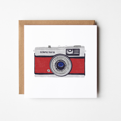 Camera - blank greetings card