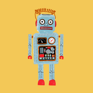 Vintage Robot, limited-edition, Giclee print