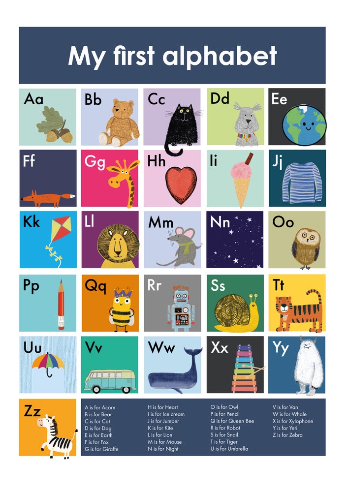 My First Alphabet - limited-edition, giclee print